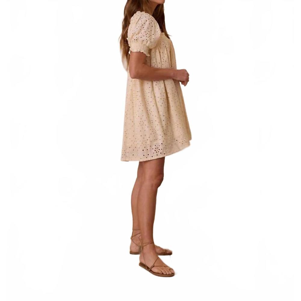 NEW RYLEE + CRU milan dress in natural - Picture 2 of 4